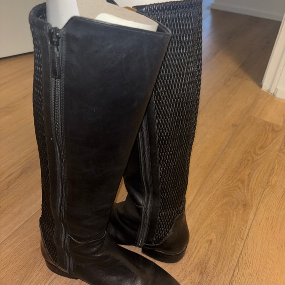 Cole Haan Black Over the Knee Boots - Picture 3 of 4